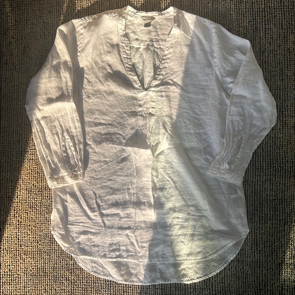 Soft Washed Linen LLBean Tunic